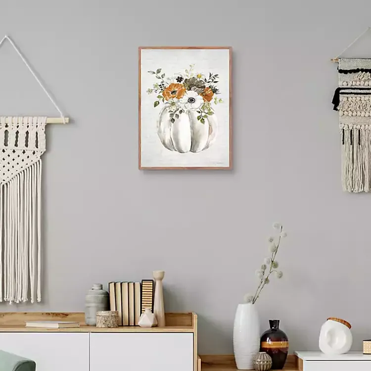 New Flora Pumpkin Harvest Wall Plaque Fall