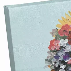 Kirklands Home Canvas Art|Floral Bathtub Canvas Art Print Multi