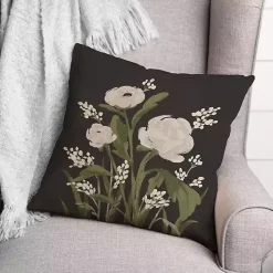 Kirklands Home Outdoor Cushions & Pillows|Floral Bloom II Indoor/Outdoor Pillow
