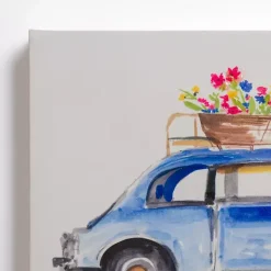 Kirklands Home Canvas Art|Floral Cars Canvas Art Prints, Set of 2