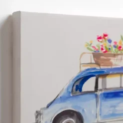 Kirklands Home Canvas Art|Floral Cars Canvas Art Prints, Set of 2