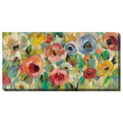 Kirklands Home Outdoor Wall Decor|Floral Charades Outdoor Canvas Art Print