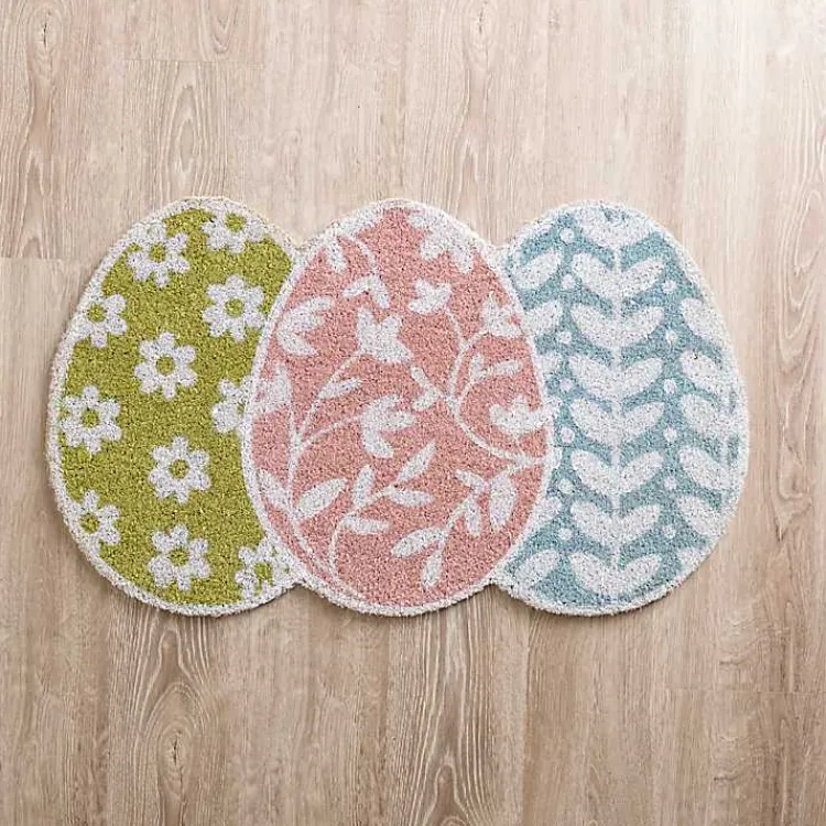 Kirklands Home Doormats|Floral Eggs Coir Doormat