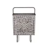 Kirklands Home Wall Storage|Floral Embossed Metal Wall Pocket