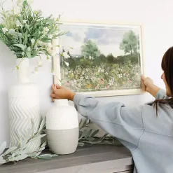 Kirklands Home Framed Art|Floral Field Framed Art Print Green