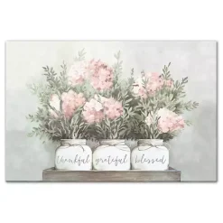 Kirklands Home Canvas Art|Floral Mason Jars Canvas Art Print Multi