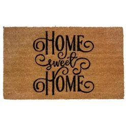 Kirklands Home Doormats|Flourish Script Home Sweet Home Coir Doormat