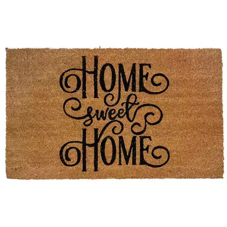 Kirklands Home Doormats|Flourish Script Home Sweet Home Coir Doormat
