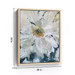 Kirklands Home Canvas Art|Flower Details Framed Canvas Art Print White