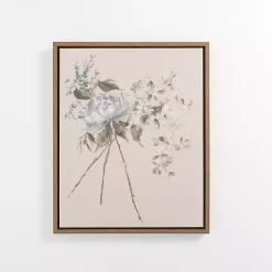 Kirklands Home Framed Art|Flower Stems I Framed Canvas Art Print