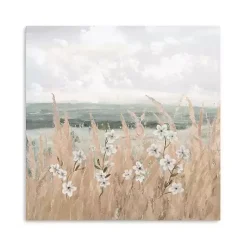 Kirklands Home Canvas Art|Flower Wheat Shore Canvas Art Print, 30x30 in.