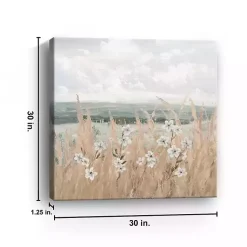 Kirklands Home Canvas Art|Flower Wheat Shore Canvas Art Print, 30x30 in.