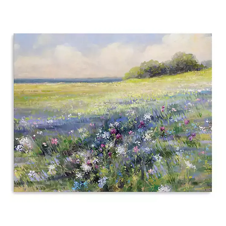 Kirklands Home Canvas Art|Flowers by the Sea Canvas Art Print