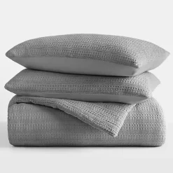 Kirklands Home Comforters|Fog Waffle Ultra-Soft 3-pc. King Comforter Set Gray
