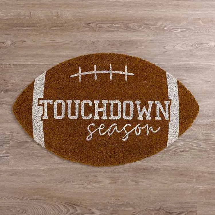 Kirklands Home Doormats|Football Touchdown Season Doormat Brown