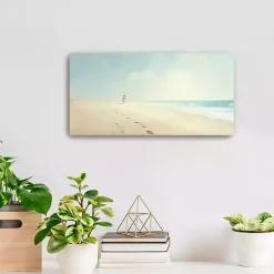 Kirklands Home Canvas Art|Footprints in the Sand Canvas Art Print, 20x10 in.