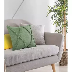 Online Forest Fringe Diamond Pillow, 20 in. Pillows