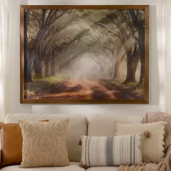 Kirklands Home Framed Art|Forest Lined Path Framed Art Print