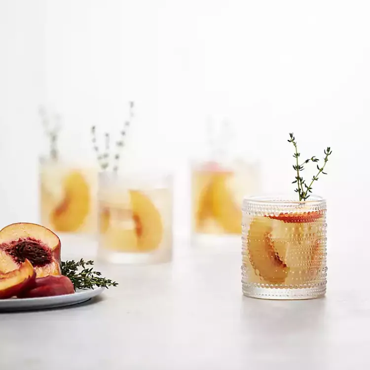 Kirklands Home Glassware & Drinkware|Fortessa Bead Short Glasses, Set of 6 Clear