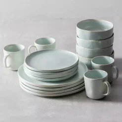 Kirklands Home Dinnerware|Fortessa Cypress Ceramic Salad Plates, Set of 4 Blue