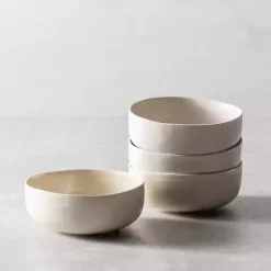 Kirklands Home Dinnerware|Fortessa Sand Ceramic Soup Bowls, Set of 4 Tan