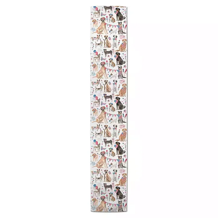 Kirklands Home Table Linens|Fourth of July Patriotic Pups Table Runner, 72 in.