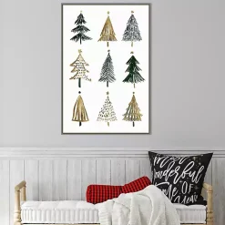 Discount Framed Christmas Trees Canvas Art Print Christmas Art & Wall Decor