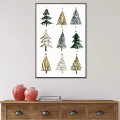 Discount Framed Christmas Trees Canvas Art Print Christmas Art & Wall Decor