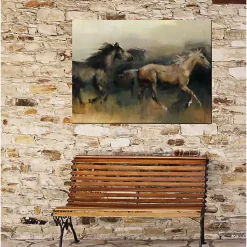 Kirklands Home Outdoor Wall Decor|Free Rein Outdoor Canvas Art Print