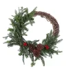 New Fresh Cut Grapevine with Greenery Christmas Wreath Fresh Christmas Wreaths & Greenery
