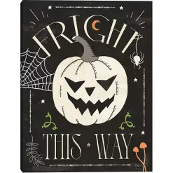 Online Fright This Way Canvas Art Print Halloween