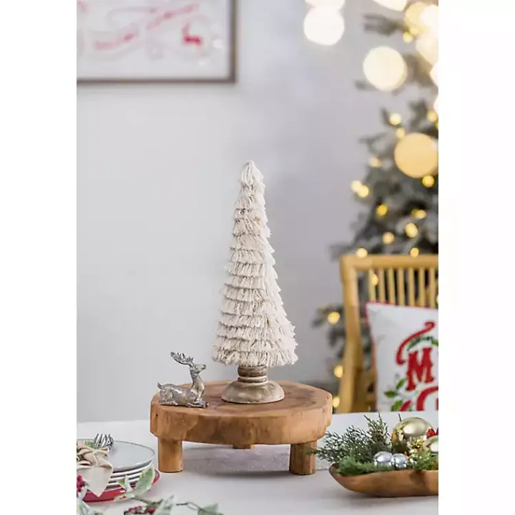 New Fringe Embellished Christmas Trees, Set of 2 Christmas Decorations