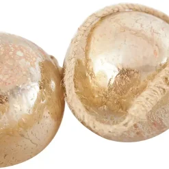 Outlet Frosted Champagne Glass Orb Garland Decorative Accents