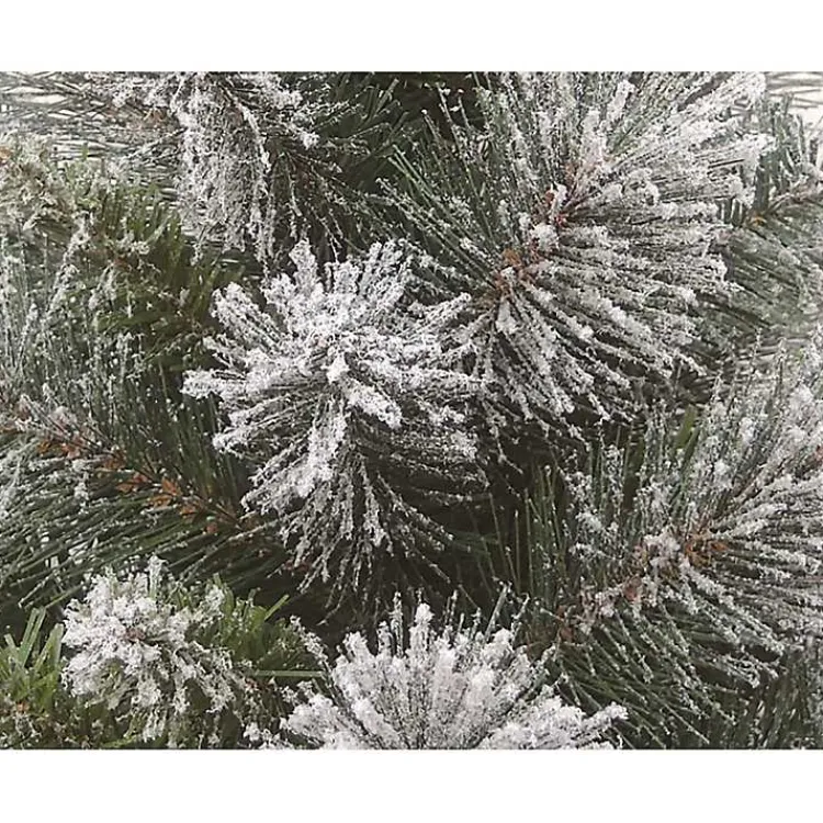 Online Frosted Christmas Tree Arrangement in Red Bag Christmas Arrangements & Garland