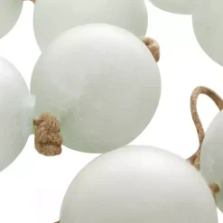 Outlet Frosted Light Teal Glass Bead Garland Decorative Accents