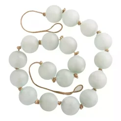 Outlet Frosted Light Teal Glass Bead Garland Decorative Accents
