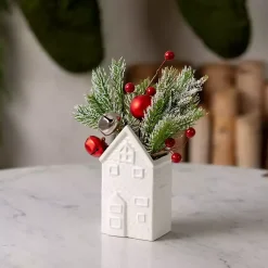 Frosted Red Berry Arrangement in House Vase Arrangements & Greenery