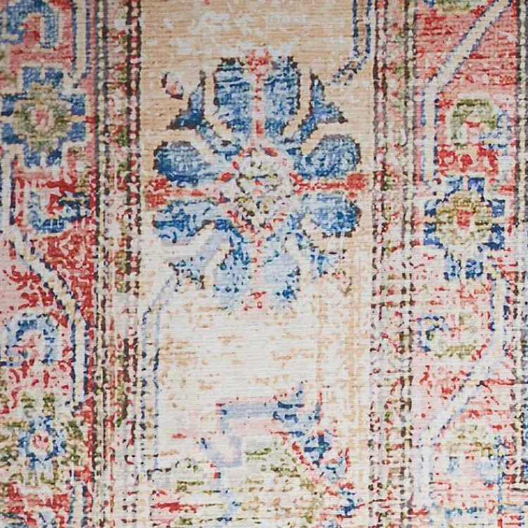 Kirklands Home Area Rugs|Fulton Vintage Medallion Runner, 2x7 Blue