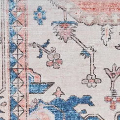 Kirklands Home Area Rugs|Fulton Coral Medallion Runner, 2x7 Pink