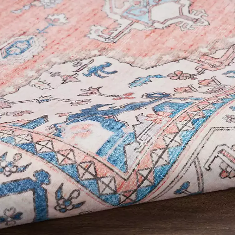 Kirklands Home Area Rugs|Fulton Coral Medallion Runner, 2x7 Pink