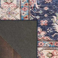 Kirklands Home Area Rugs|Fulton Navy Medallion Runner, 2x7 Blue