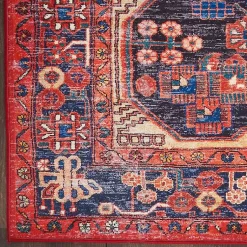 Kirklands Home Area Rugs|Fulton Red Botanical Area Rug, 5x7