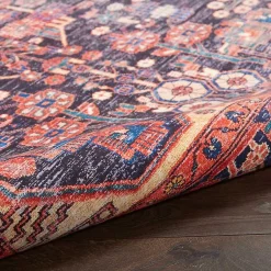 Kirklands Home Area Rugs|Fulton Red Botanical Area Rug, 5x7