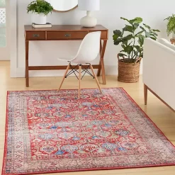 Kirklands Home Area Rugs|Fulton Traditional Area Rug, 7x10 Red