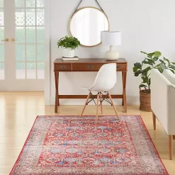 Kirklands Home Area Rugs|Fulton Traditional Area Rug, 7x10 Red