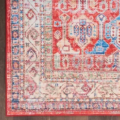 Kirklands Home Area Rugs|Fulton Traditional Runner, 2x7 Red