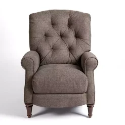 Kirklands Home Accent Chairs|Gabor Ash Tufted Upholstered Recliner Gray