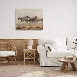 Kirklands Home Canvas Art|Galloping Horse Herd Canvas Art Print, 40x30 in.