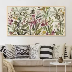 Kirklands Home Canvas Art|Garden Delight Framed Canvas Art Print Multi