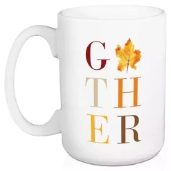 New Gather & Fall Leaves Mugs, Set of 2 Fall